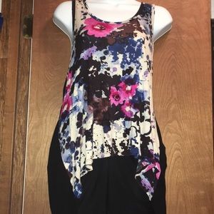 (J) Hi-low top with mixed material.